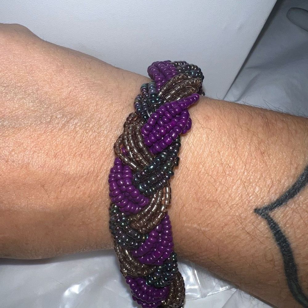 Vintage Seed Bead‎ Braided Bracelet